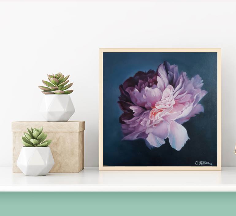 Original Illustration Floral Painting by Olga Pryakhina