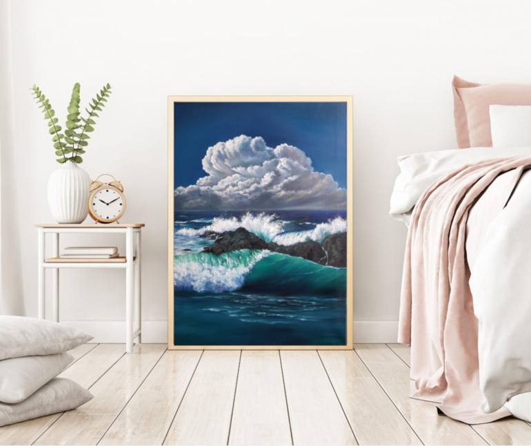 Original Expressionism Seascape Painting by Olga Pryakhina