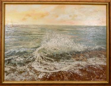 Print of Expressionism Seascape Paintings by Miglena Grancharova
