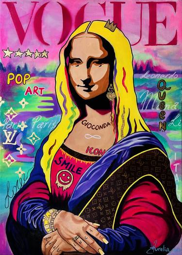 Original Pop Art Pop Culture/Celebrity Paintings by Aurelia Kramarivszka