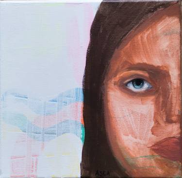 Original Abstract Portrait Paintings by Anna Sea