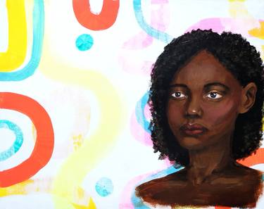 Original Abstract Portrait Paintings by Anna Sea