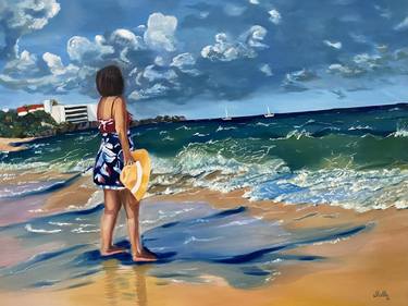 Print of Figurative Beach Paintings by Shallu Sansanwal
