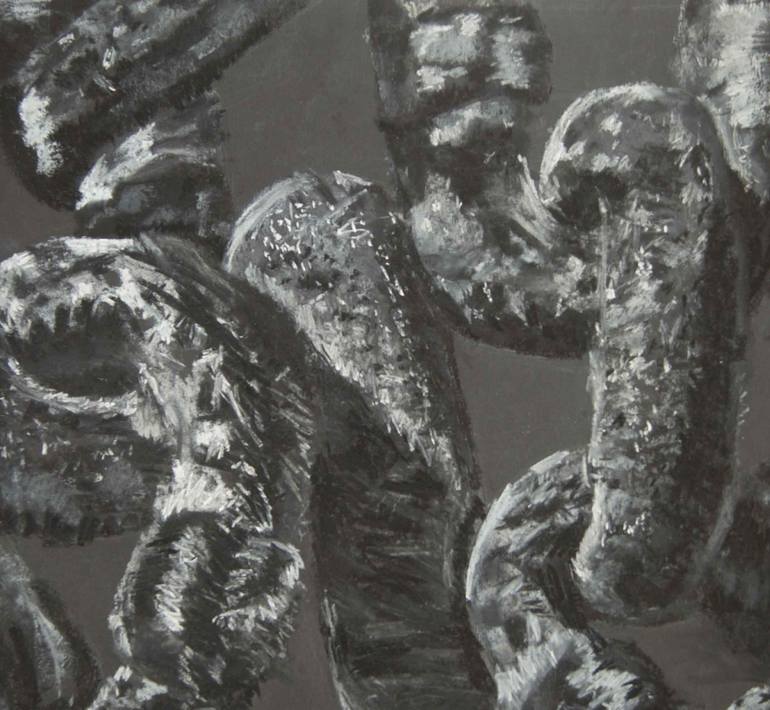 Original Abstract Still Life Drawing by Lauren Beresford