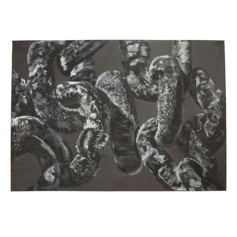 Original Abstract Still Life Drawing by Lauren Beresford