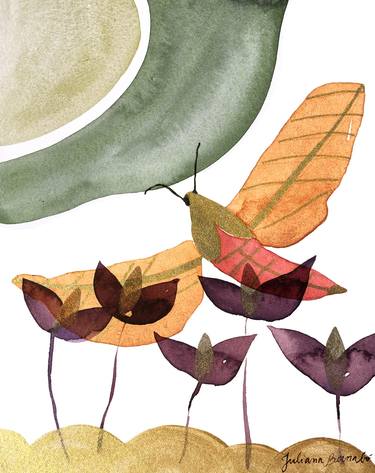Original Expressionism Botanic Printmaking by Juliana Bernabo