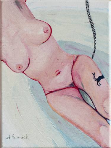 Original Figurative Nude Paintings by Anna Surmiak