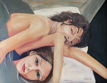 Original Figurative People Painting by Anna Surmiak