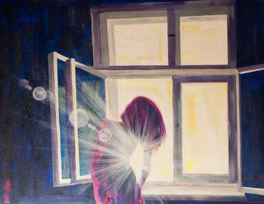 Original Abstract Light Paintings by Anna Surmiak