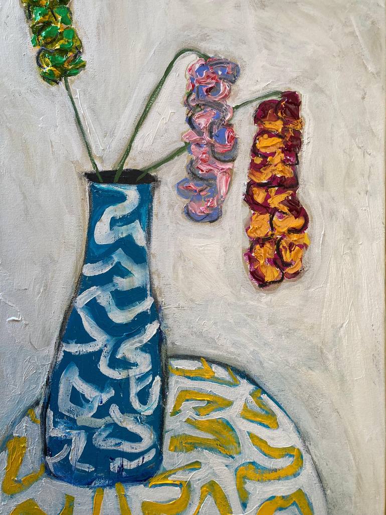 Original Abstract Still Life Painting by Guy Lyman