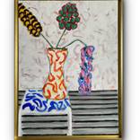 Flowers Never Seen #12 (Framed Contemporary Painting) by Guy Lyman