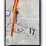 Cantilever (Framed Abstract Contemporary Painting) by Guy Lyman