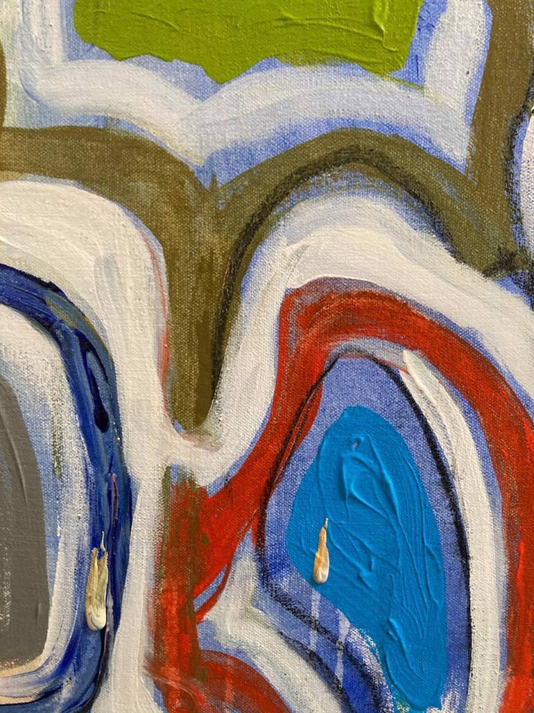 Original Abstract Expressionism Abstract Painting by Guy Lyman