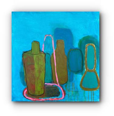 "Family Portrait II" - Large Contemporary Abstract Painting thumb