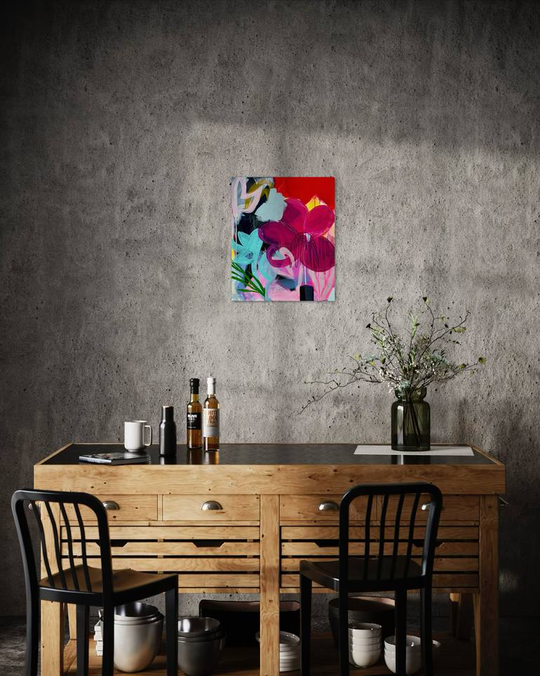 Original Abstract Floral Painting by Tanya Lytko