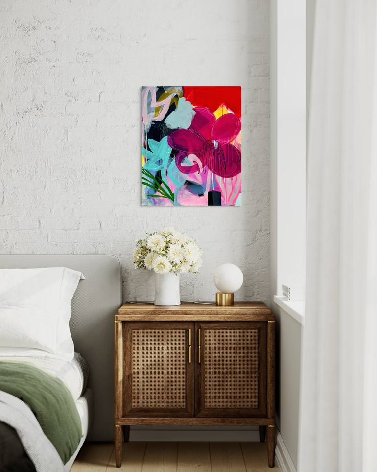 Original Abstract Floral Painting by Tanya Lytko