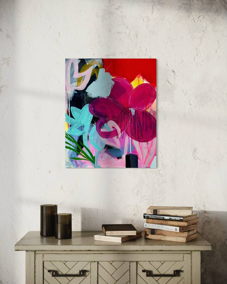 Original Abstract Floral Painting by Tanya Lytko