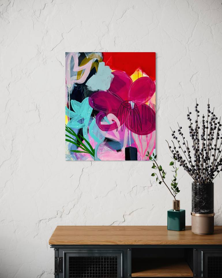 Original Abstract Floral Painting by Tanya Lytko