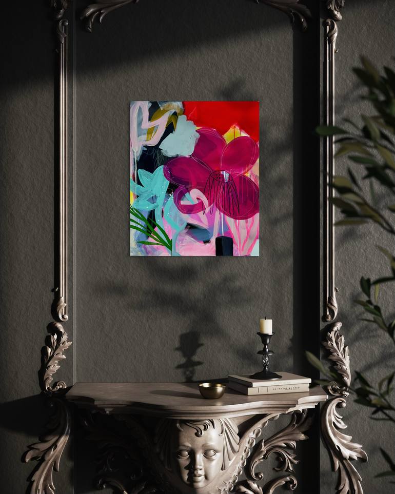 Original Abstract Floral Painting by Tanya Lytko