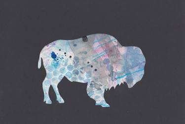 Print of Abstract Animal Mixed Media by Andrea Goodman