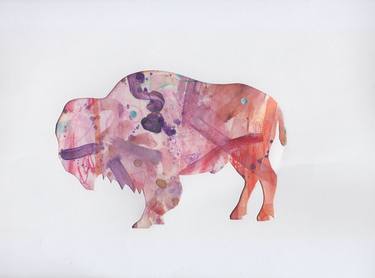 Print of Abstract Animal Mixed Media by Andrea Goodman