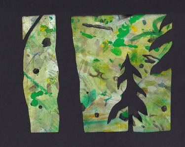 Print of Abstract Landscape Mixed Media by Andrea Goodman