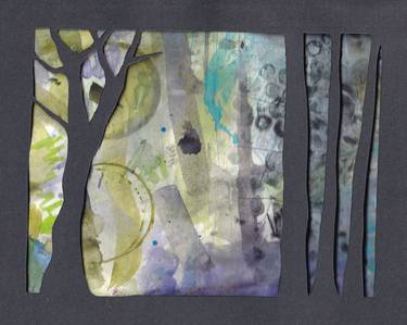 Print of Abstract Landscape Mixed Media by Andrea Goodman