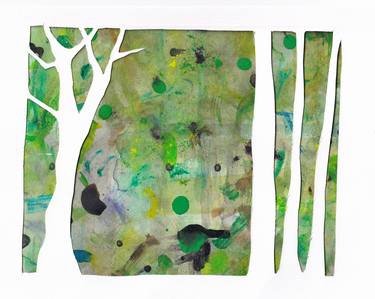 Print of Abstract Landscape Mixed Media by Andrea Goodman