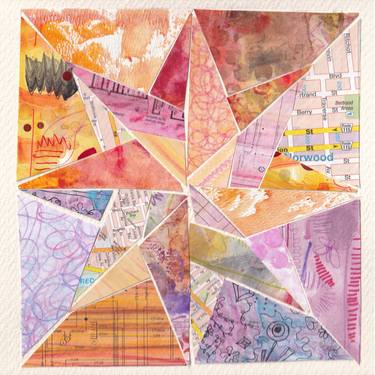 Quilt Patterns, Peace on Earth, warm tones thumb