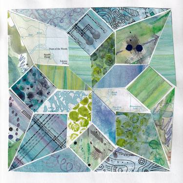 Quilt Collage - Stardust - cool colours light background thumb
