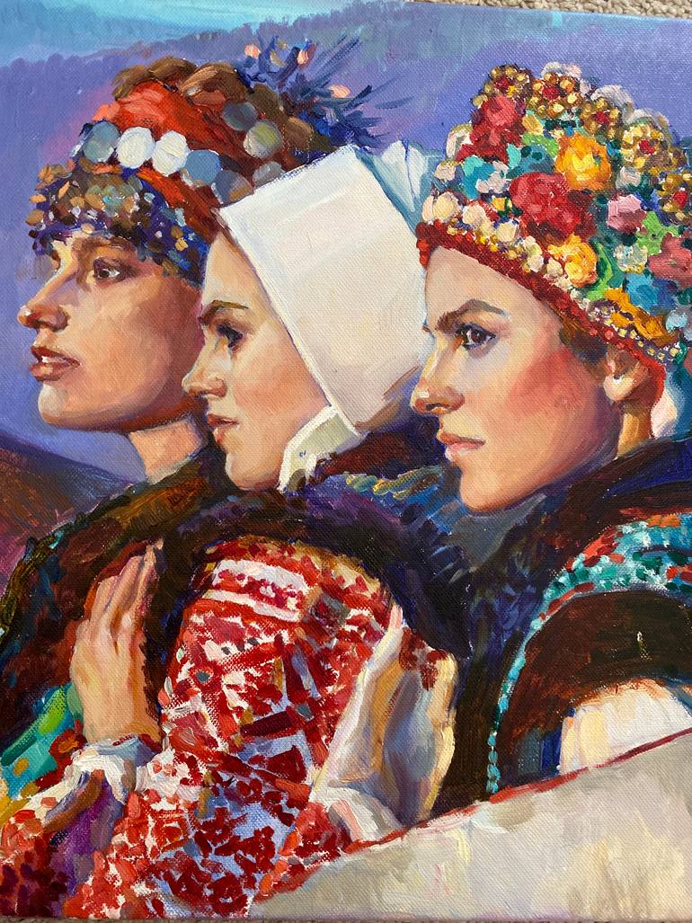 Original Figurative People Painting by Veronika Chernienko