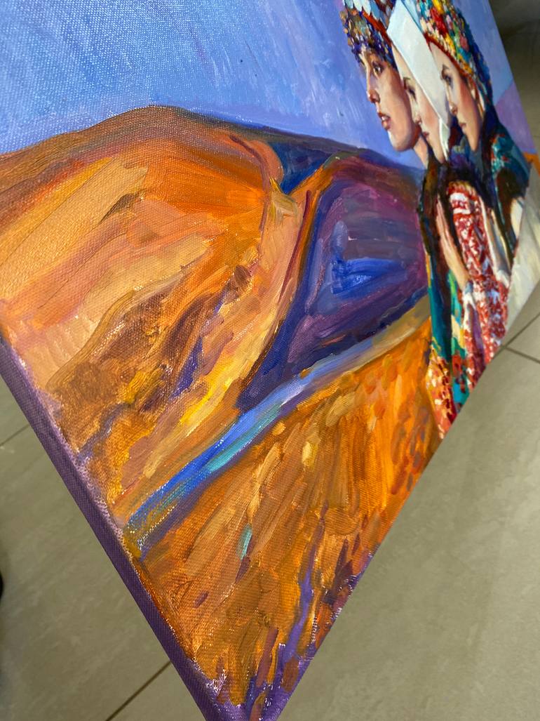 Original Figurative People Painting by Veronika Chernienko