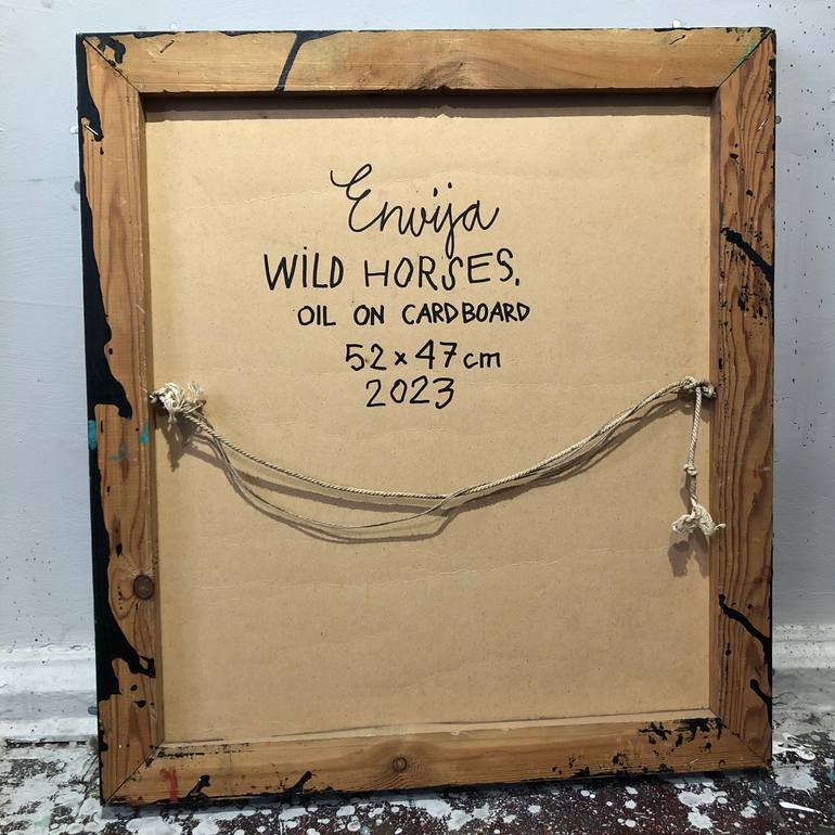 Original Conceptual Horse Painting by Envija Envija