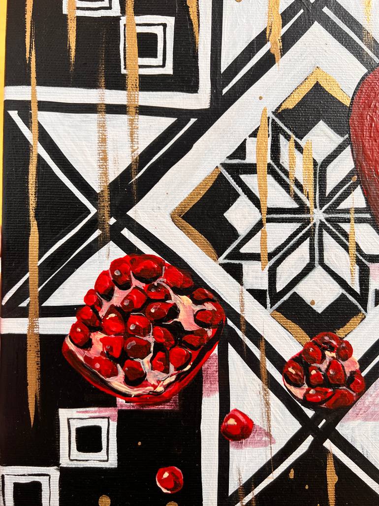 Original Abstract Expressionism Still Life Painting by Marta Abdullaeva