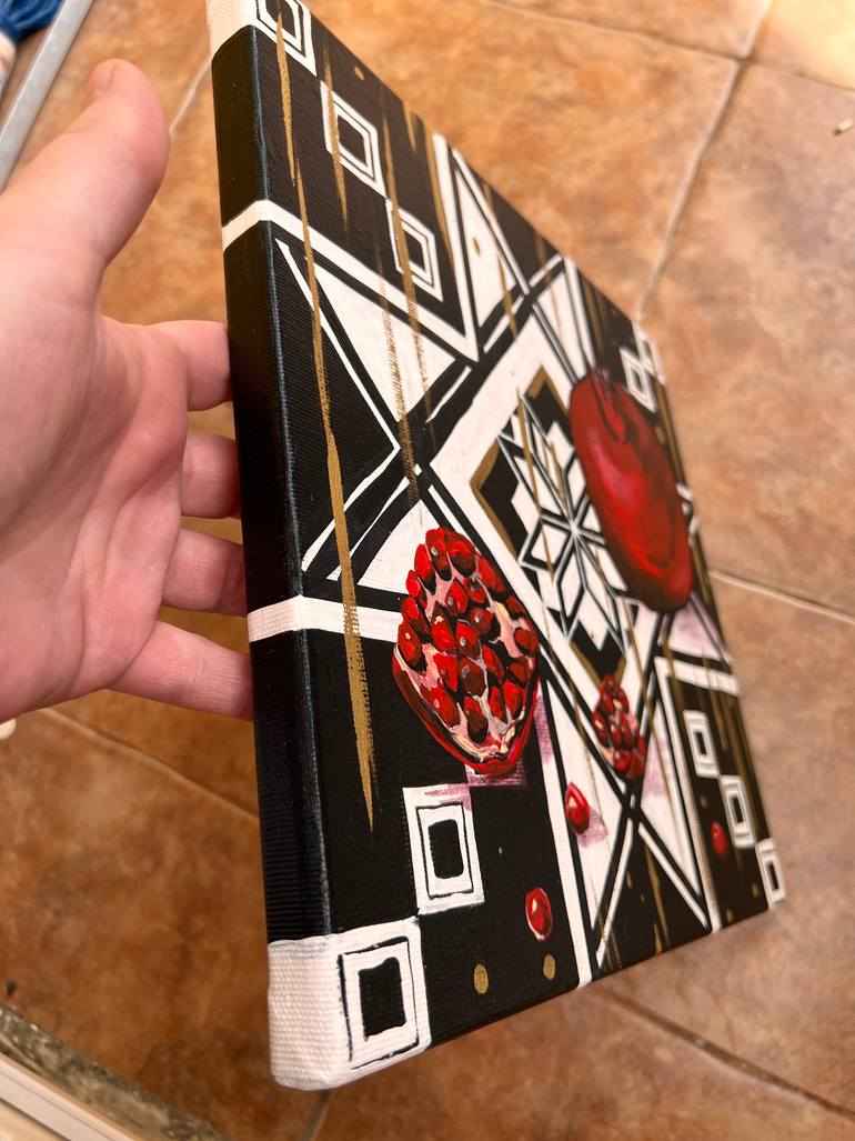 Original Abstract Expressionism Still Life Painting by Marta Abdullaeva