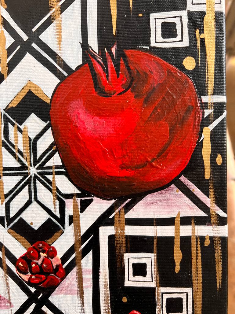 Original Abstract Expressionism Still Life Painting by Marta Abdullaeva