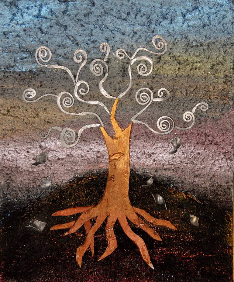 albero della vita - tree of life Painting by Laura Zambelli | Saatchi Art