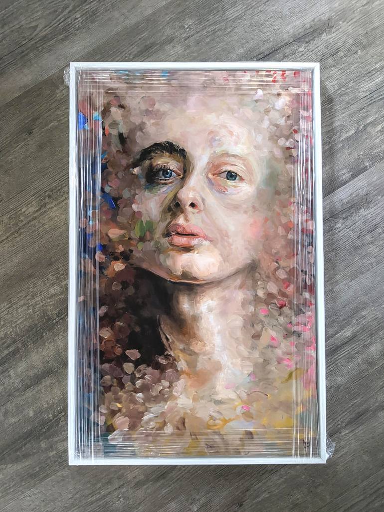 Original Abstract Portrait Painting by Ellis King