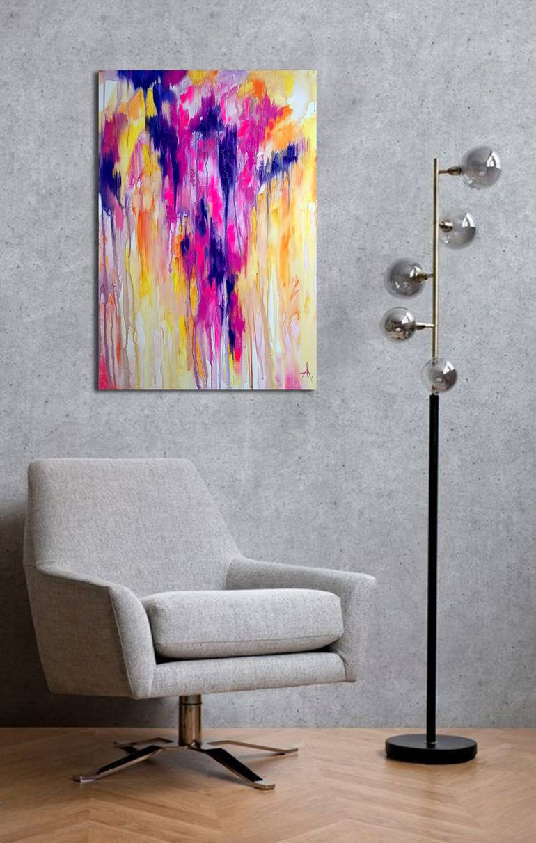 Original Abstract Expressionism Abstract Painting by Anastasia Kozorez