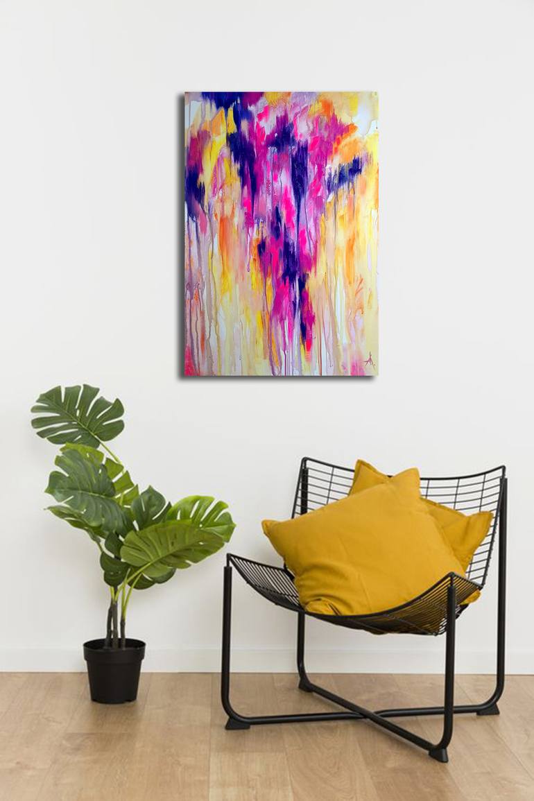 Original Abstract Expressionism Abstract Painting by Anastasia Kozorez