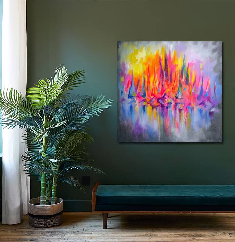 Original Impressionism Abstract Painting by Anastasia Kozorez