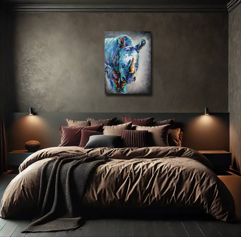 Original Abstract Expressionism Animal Painting by Anastasia Kozorez