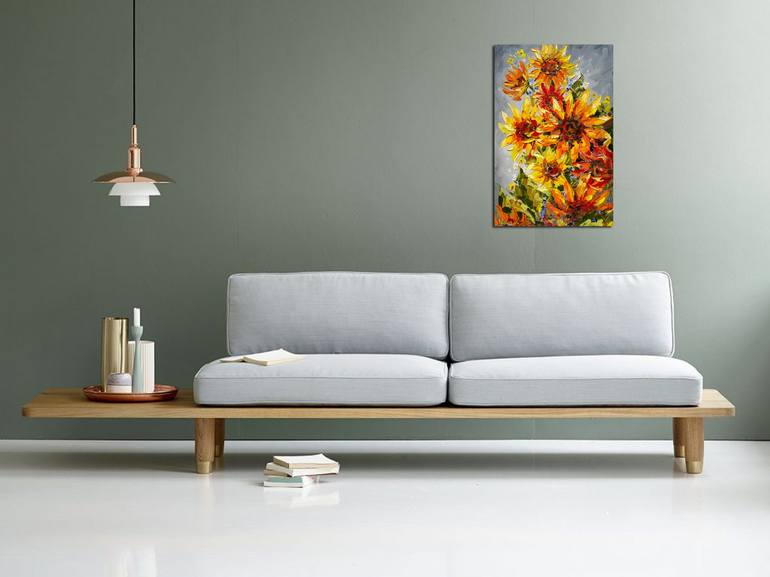 Original Impressionism Floral Painting by Anastasia Kozorez