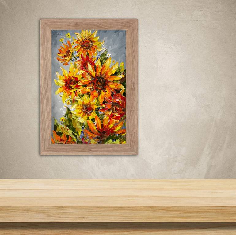 Original Impressionism Floral Painting by Anastasia Kozorez