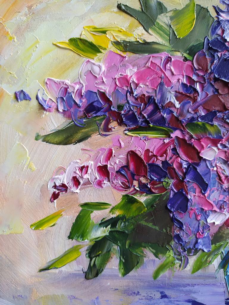 Original Impressionism Floral Painting by Anastasia Kozorez