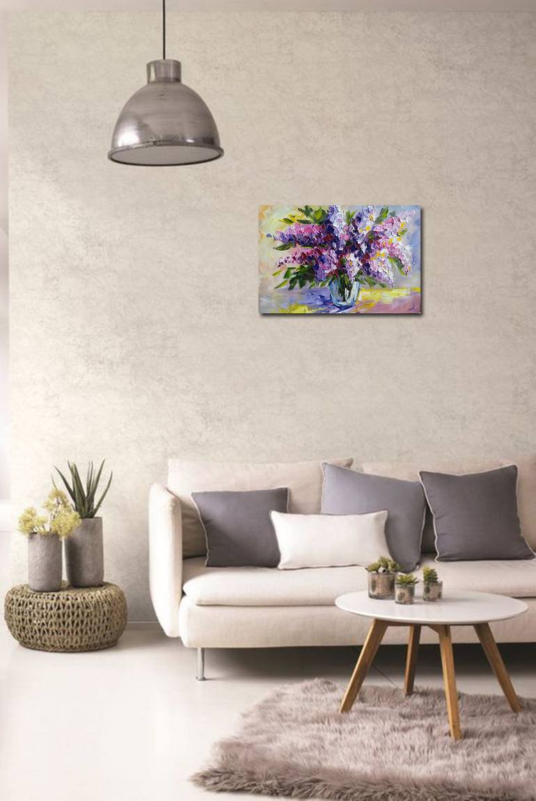 Original Impressionism Floral Painting by Anastasia Kozorez