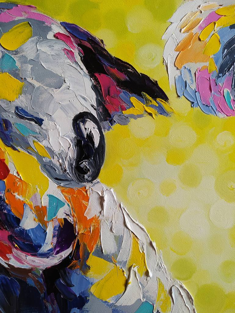 Original Impressionism Animal Painting by Anastasia Kozorez