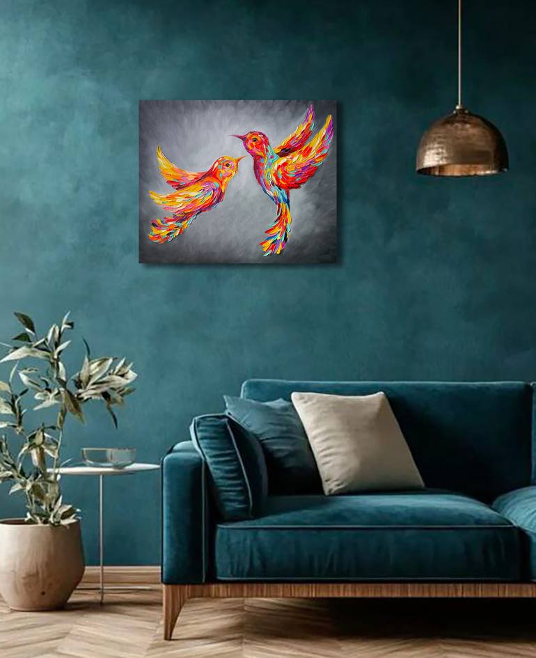 Original Impressionism Animal Painting by Anastasia Kozorez