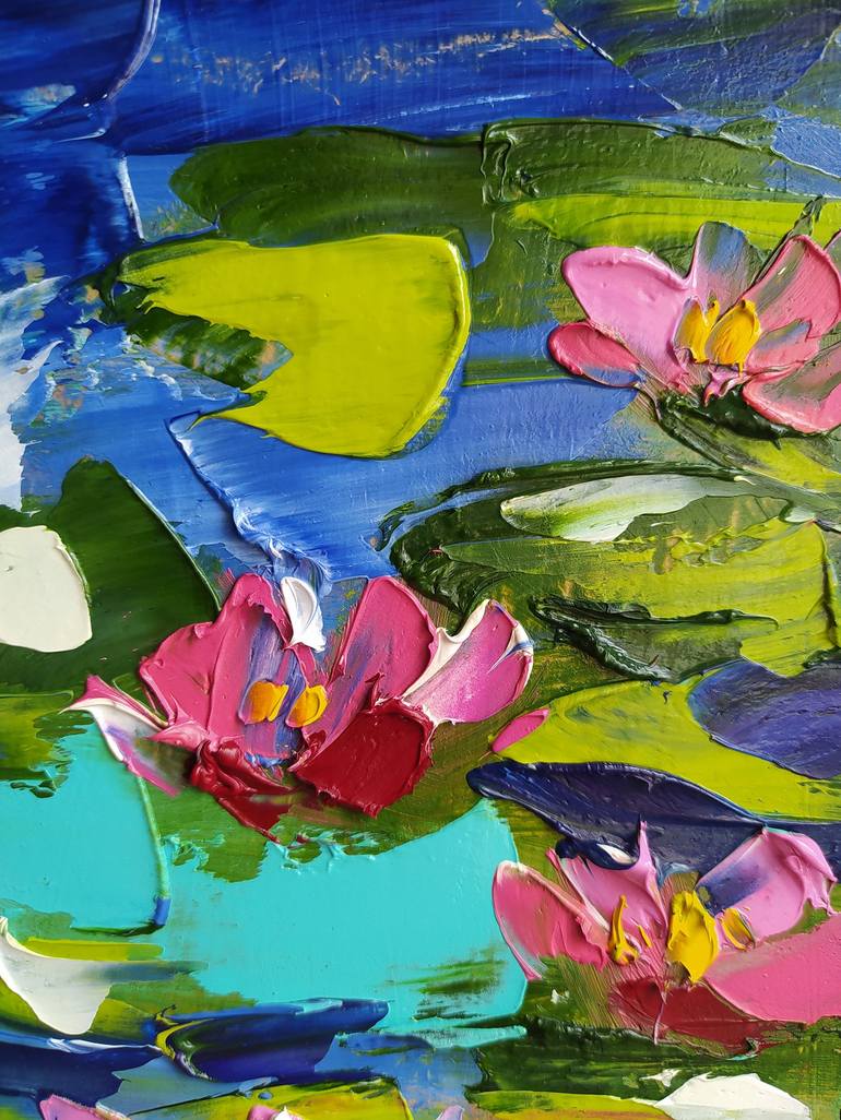 Original Impressionism Floral Painting by Anastasia Kozorez