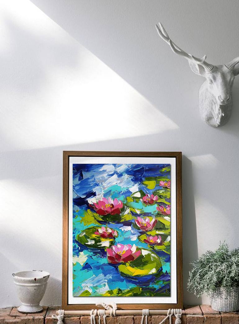 Original Impressionism Floral Painting by Anastasia Kozorez